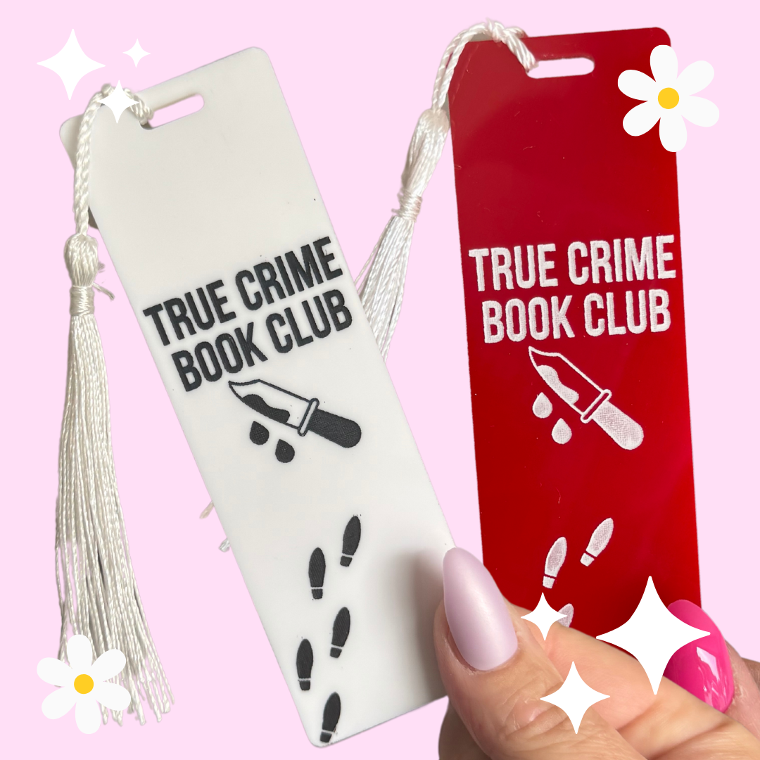 White True Crime Book Mark