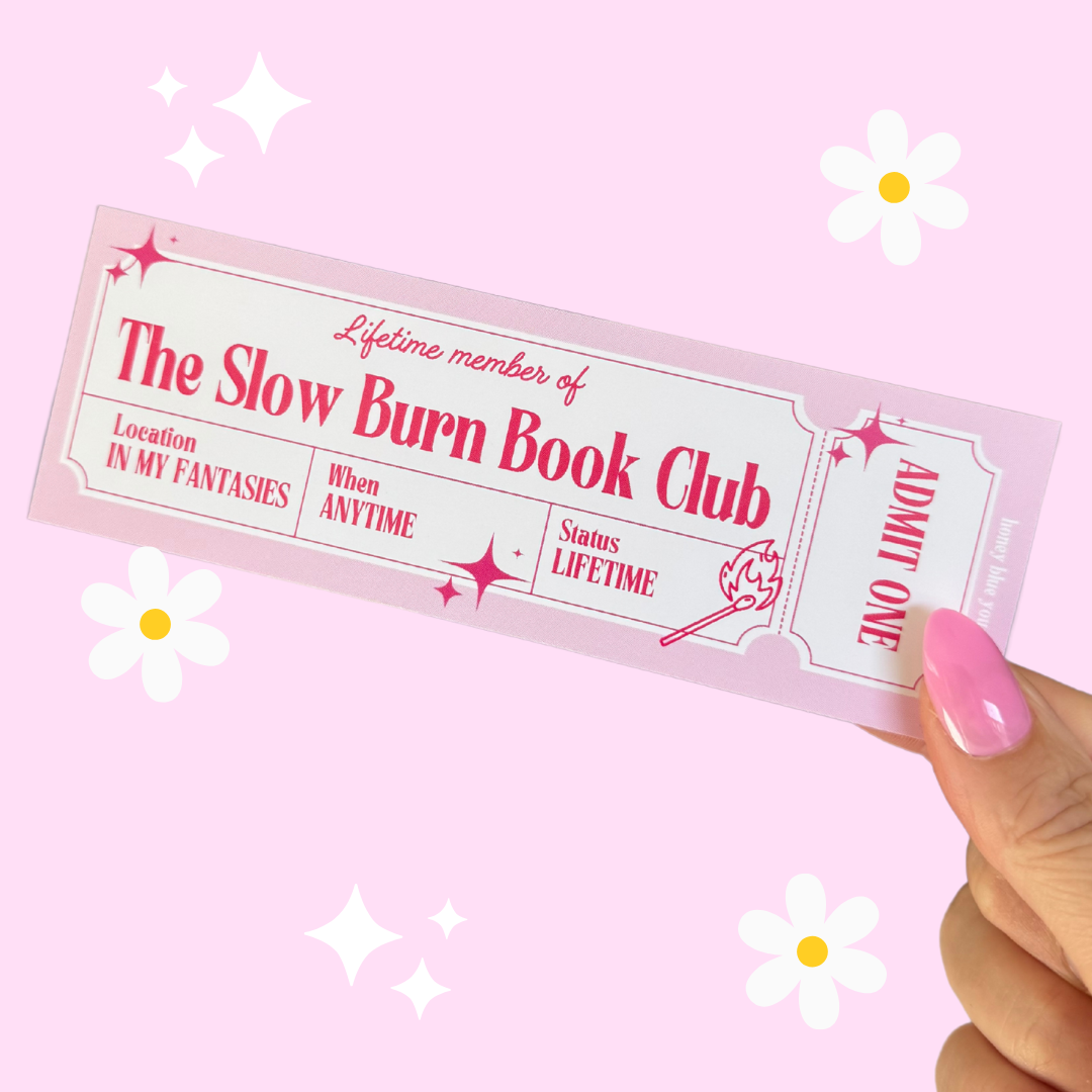 Slow Burn Book Mark (Quirky, Funky, Kawaii,Y2K)