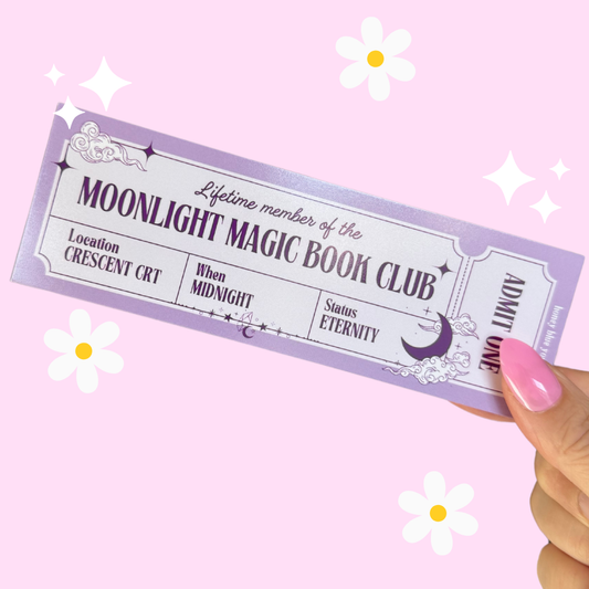 Moonlight Magic Book Mark (Quirky, Funky, Kawaii,Y2K)