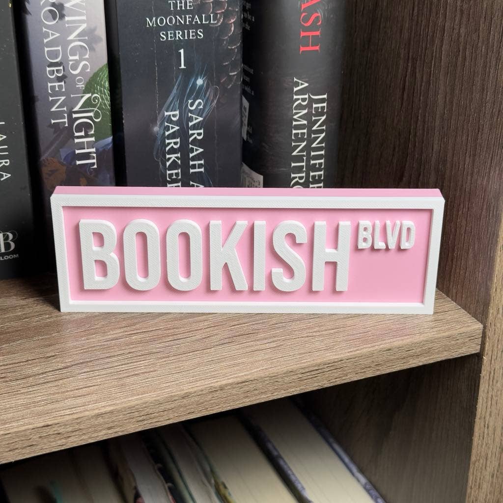 Bookish Street Sign | Bookshelf Decor