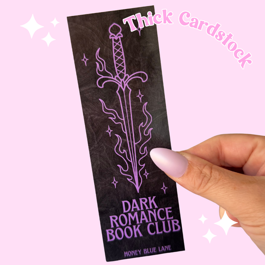 Dark Romance Cardstock Book Mark (Quirky, Funky, Kawaii,Y2K)