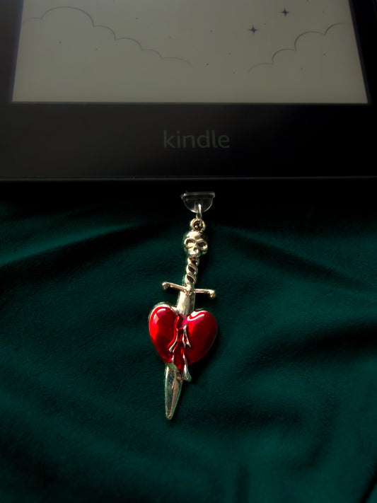 ❤️‍🔥⛓️ Gothic Hearts USB-C Kindle/eReader Charm Collection