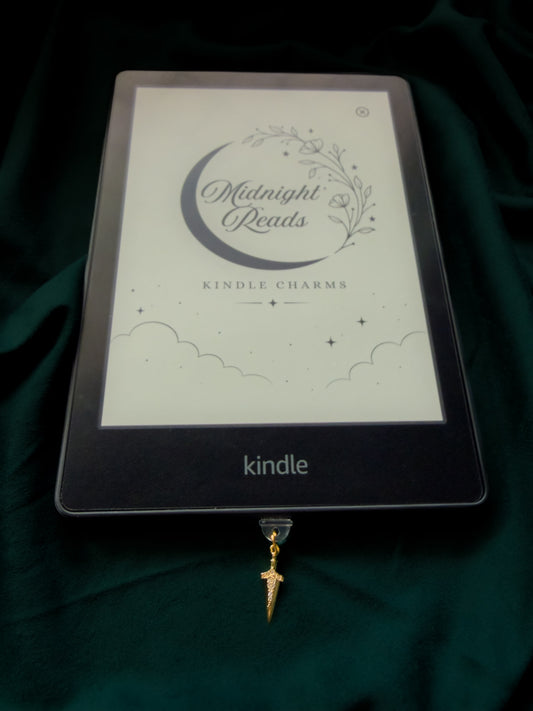 ✨🔪 Golden Dagger USB-C Kindle/eReader Charm