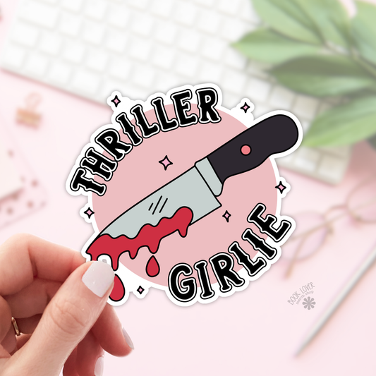 Thriller Girlie Stickers / Bookish Stickers / Book Lover