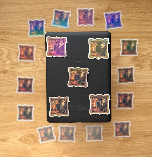 Cozy Pixel Bookish Sticker