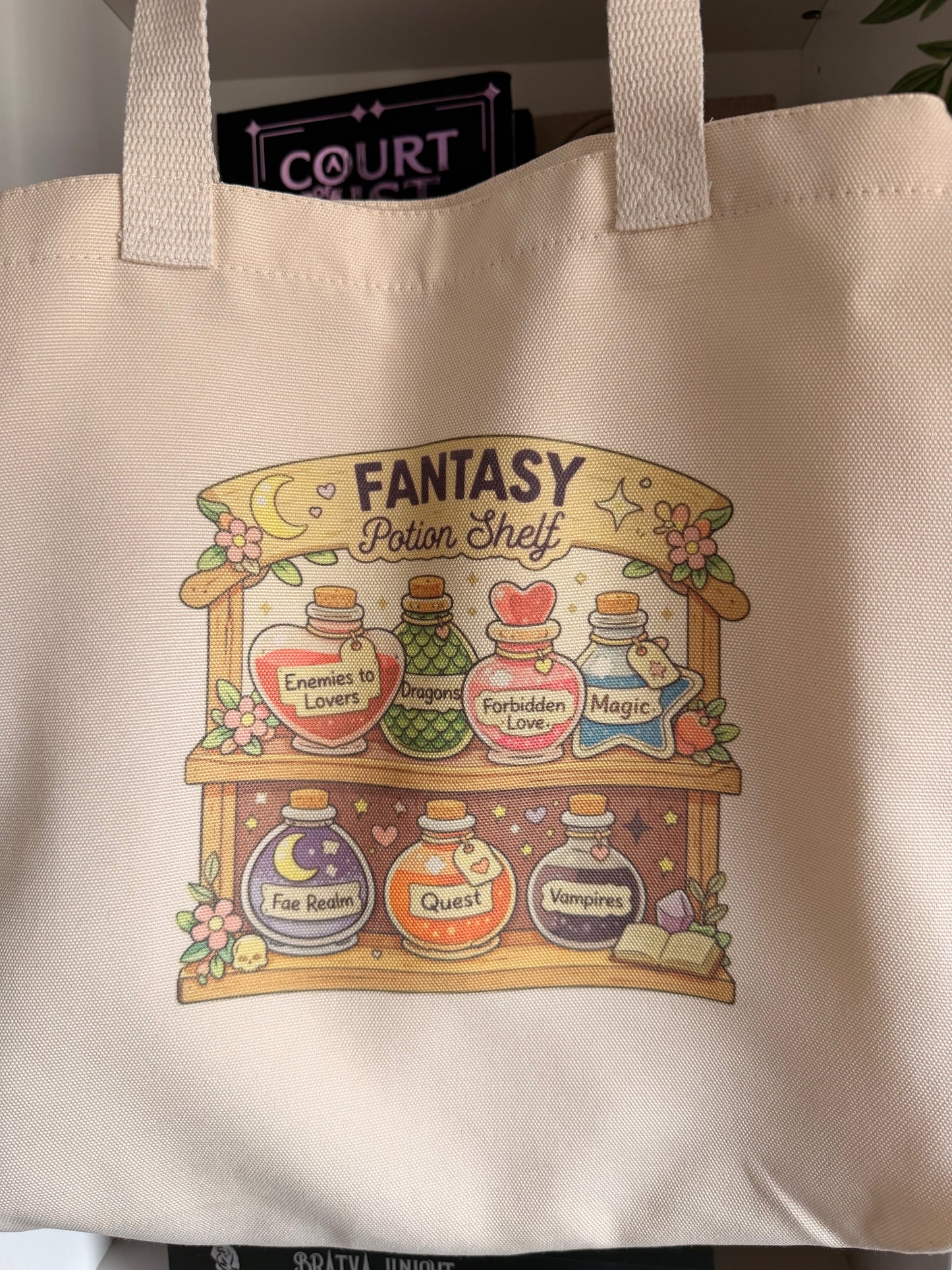 Fantasy Potion Shelf Tote Bag