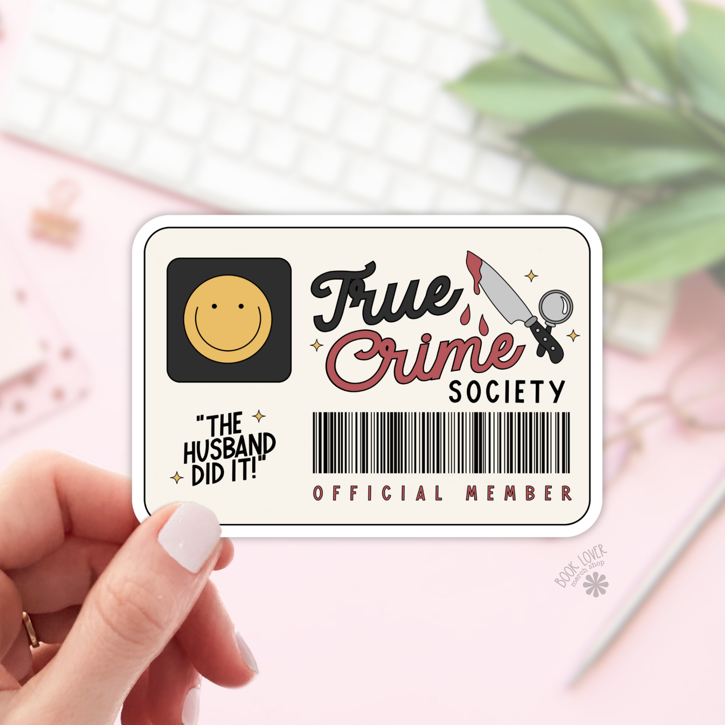 True Crime Society Stickers / Bookish Stickers / Book Lover